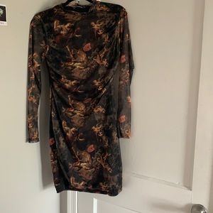 Long sleeve mini dress